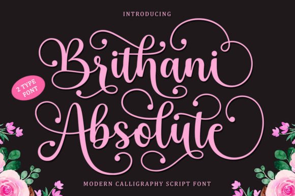 Brithani Absolute Font Poster 1