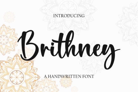 Brithney Font Poster 1