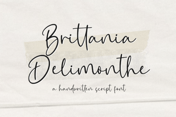 Brittania Delimonthe Font Poster 1