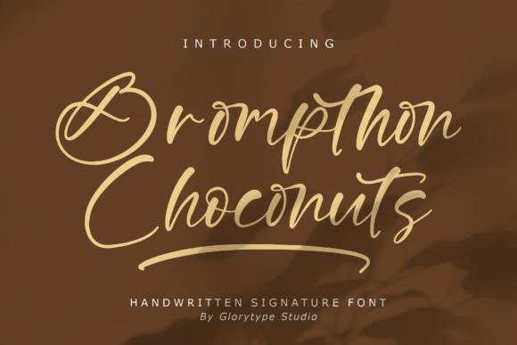 Brompthon Choconuts Font Poster 1