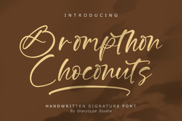 Brompthon Choconuts Font Brompthon Choconuts Font Poster 1