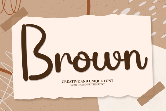 Brown Font Poster 1