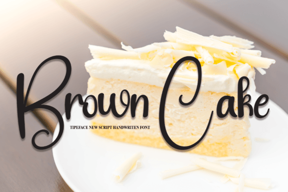 Brown Cake Font Poster 1