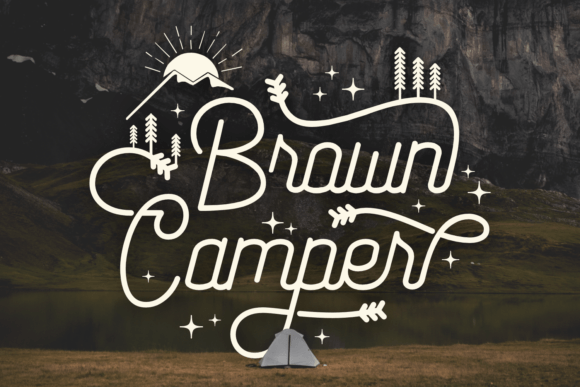 Brown Camper Font Brown Camper Font Poster 1