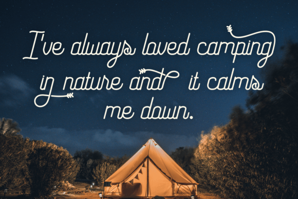 Brown Camper Font Poster 5