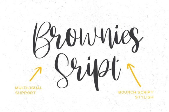 Brownies Script Font Poster 3