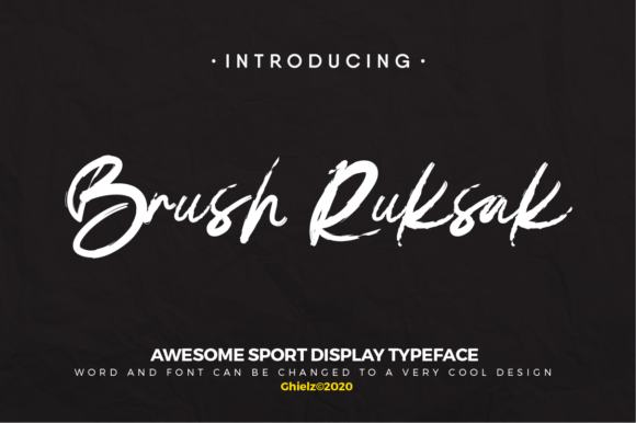 Brush Ruksak Font