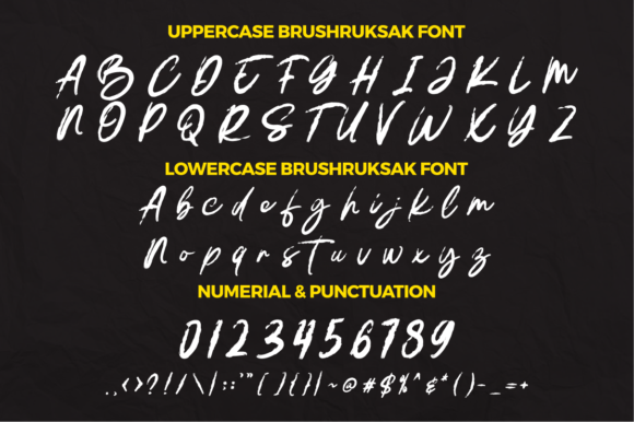Brush Ruksak Font Poster 2