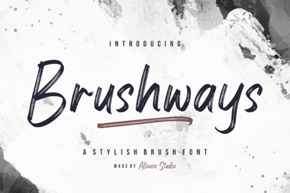 Brushways Font Poster 1