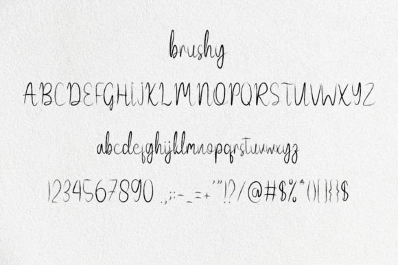 Brushy Font Poster 2