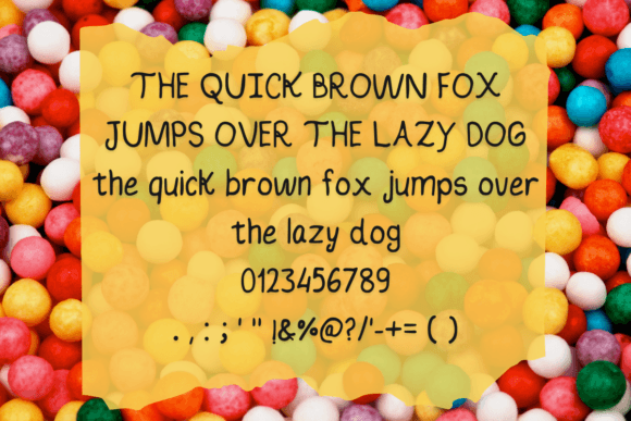 Bubbly Gum Font Poster 2