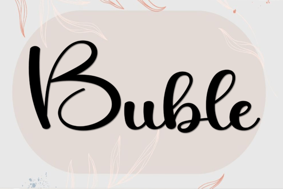 Buble Font Poster 1