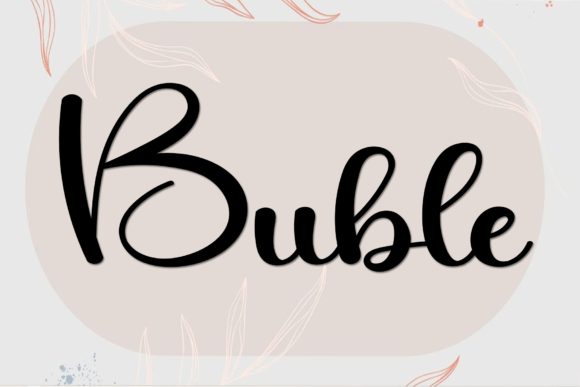 Buble Font