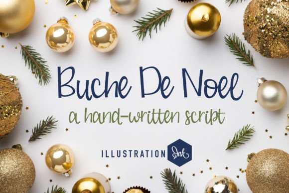 Buche De Noel Font Poster 1