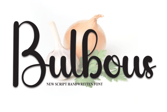 Bulbous Font Poster 1