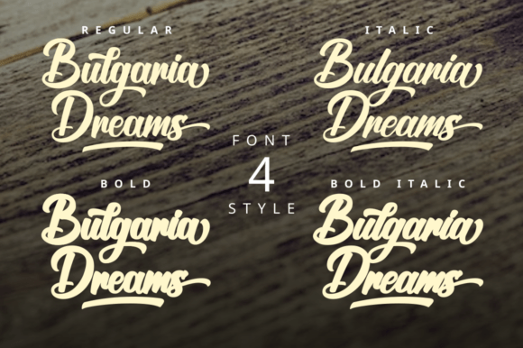 Bulgaria Dreams Font Poster 9