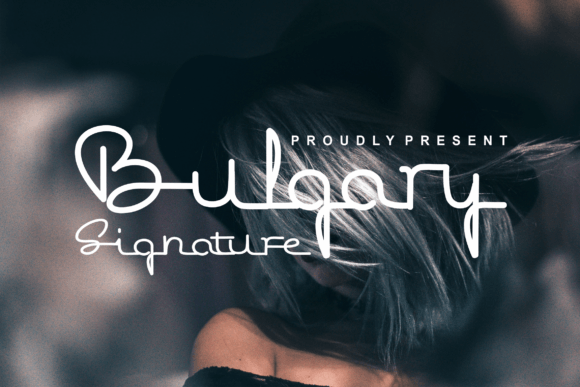 Bulgary Signature Font Poster 1