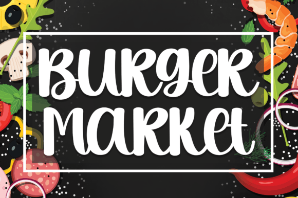 Burger Market Font Poster 1