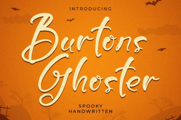 Burtons Ghoster Font Poster 1
