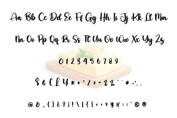 Butter Font Poster 6
