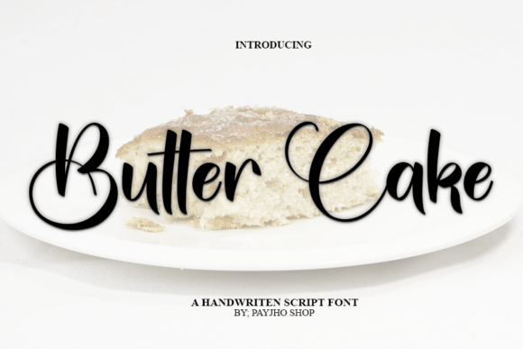 Butter Cake Font Poster 1