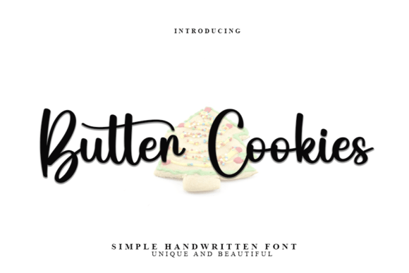 Butter Cookies Font Poster 1