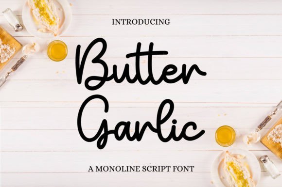 Butter Garlic Font Poster 1