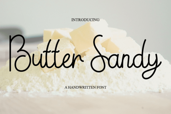 Butter Sandy Font Poster 1