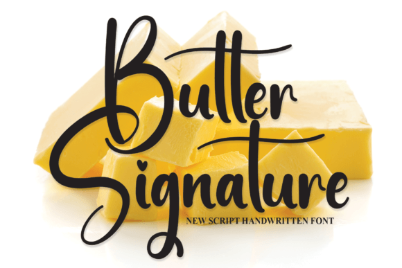 Butter Signature Font