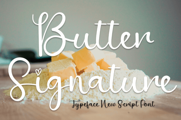 Butter Signature Font