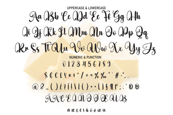 Butter Signature Font Poster 4