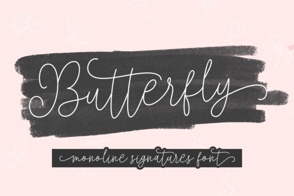 Butterfly Font Poster 1