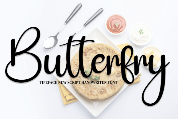 Butterfry Font Poster 1