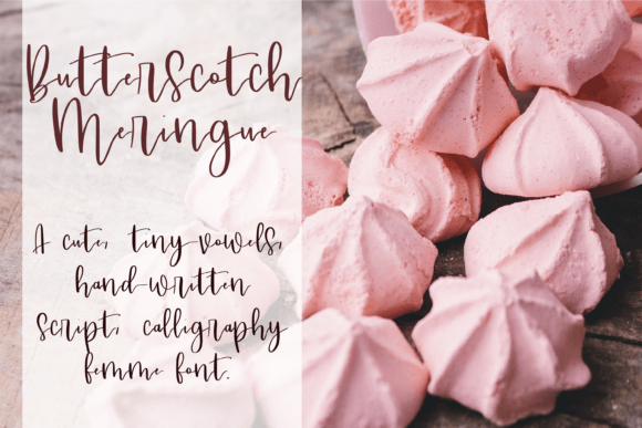 Butterscotch Meringue Font Poster 1