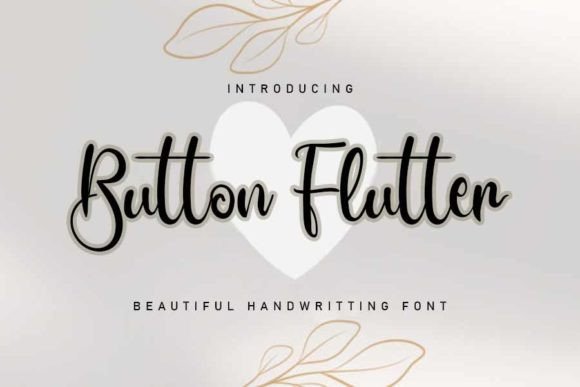 Button Flutter Font Poster 1