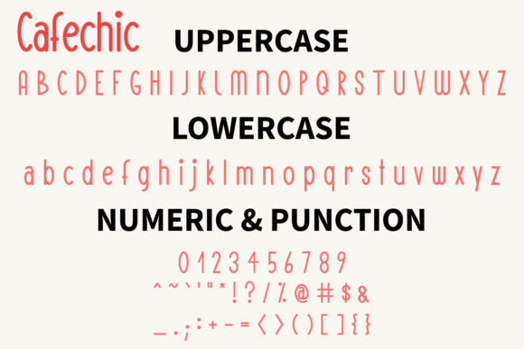 Cafechic Font Poster 5