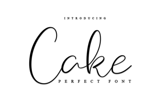 Cake Font Poster 1