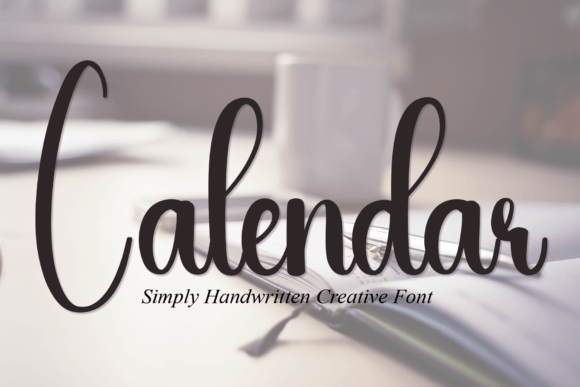 Calendar Font Poster 1