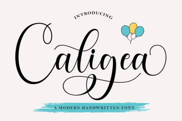 Caligea Font Poster 1