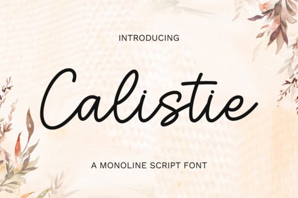 Calistie Font Poster 1