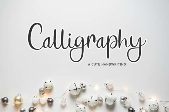 Calligraphy Font Poster 1