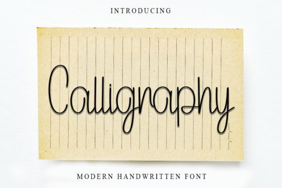 Calligraphy Font Poster 1