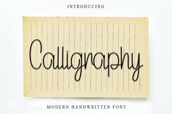 Calligraphy Font Calligraphy Font Poster 1