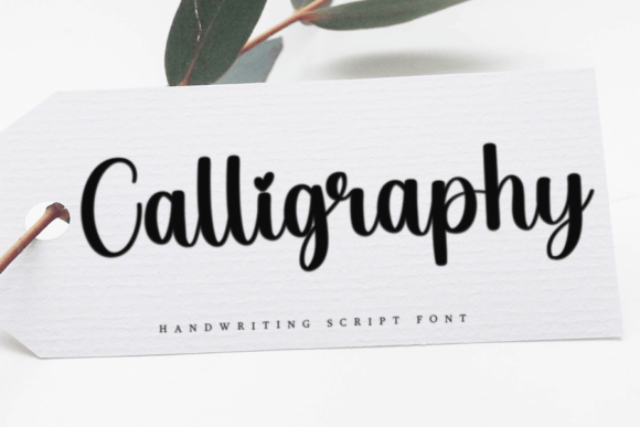 Calligraphy Font Poster 1