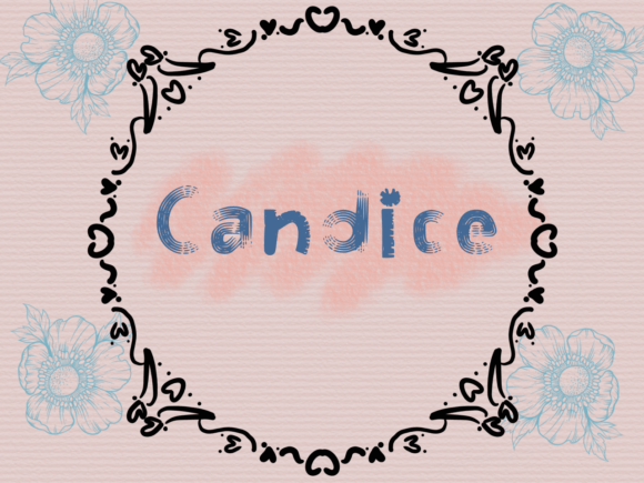 Candice Font Poster 1