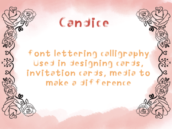 Candice Font Poster 3