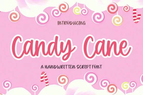 Candy Cane Font Candy Cane Font Poster 1