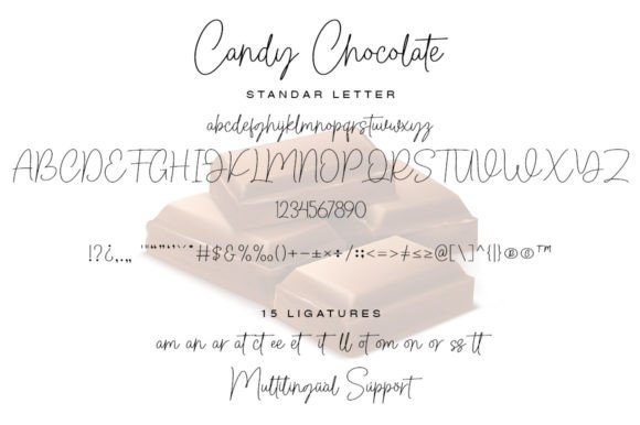 Candy Chocolate Font Poster 2