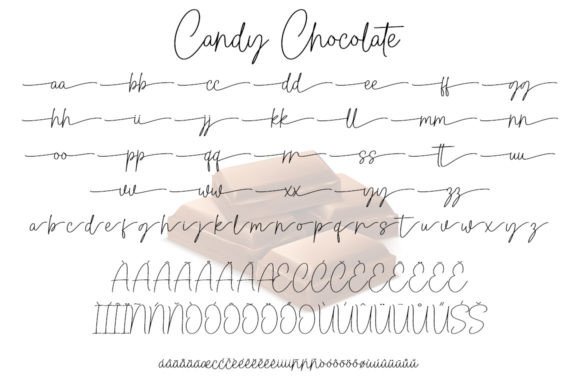 Candy Chocolate Font Poster 3