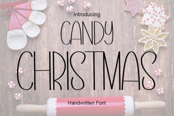Candy Christmas Font Poster 1